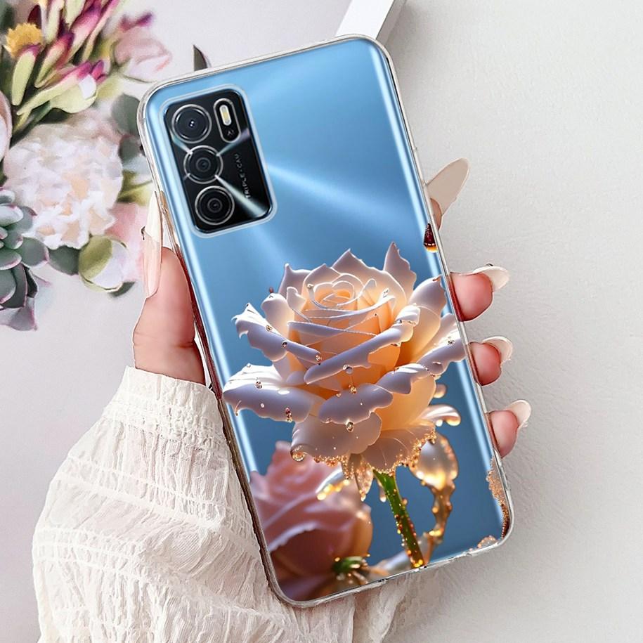 Чехол для Oppo A16 A16s CPH2269 CPH2275 CPH2271 A 16, ТПУ Чехол, Модный Цветок, Мягкий Funda Для OPPO A54s CPH2273 Чехол для Телефона OppoA16