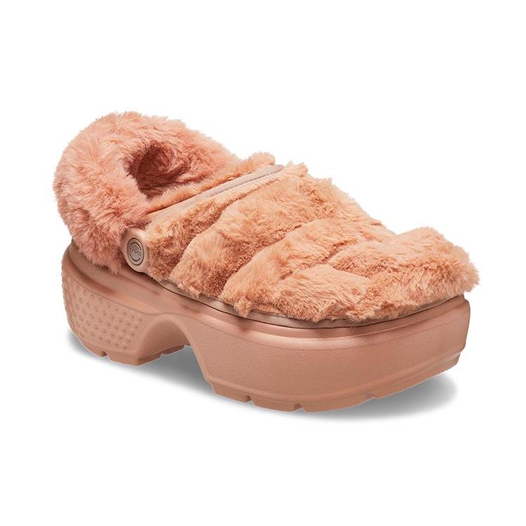 Crocs Женские клоги Stomp с стеганым верхом 'Оранжевый' 208938-2CC