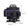 Лазерный уровень IP54, 4500 мАч, 2/3/4D, зеленая линия, автоматическое самовыравнивание, 360 градусов, горизонтальный вертикальный крест, супермощные лазерные уровни с 8/12/16 линиями