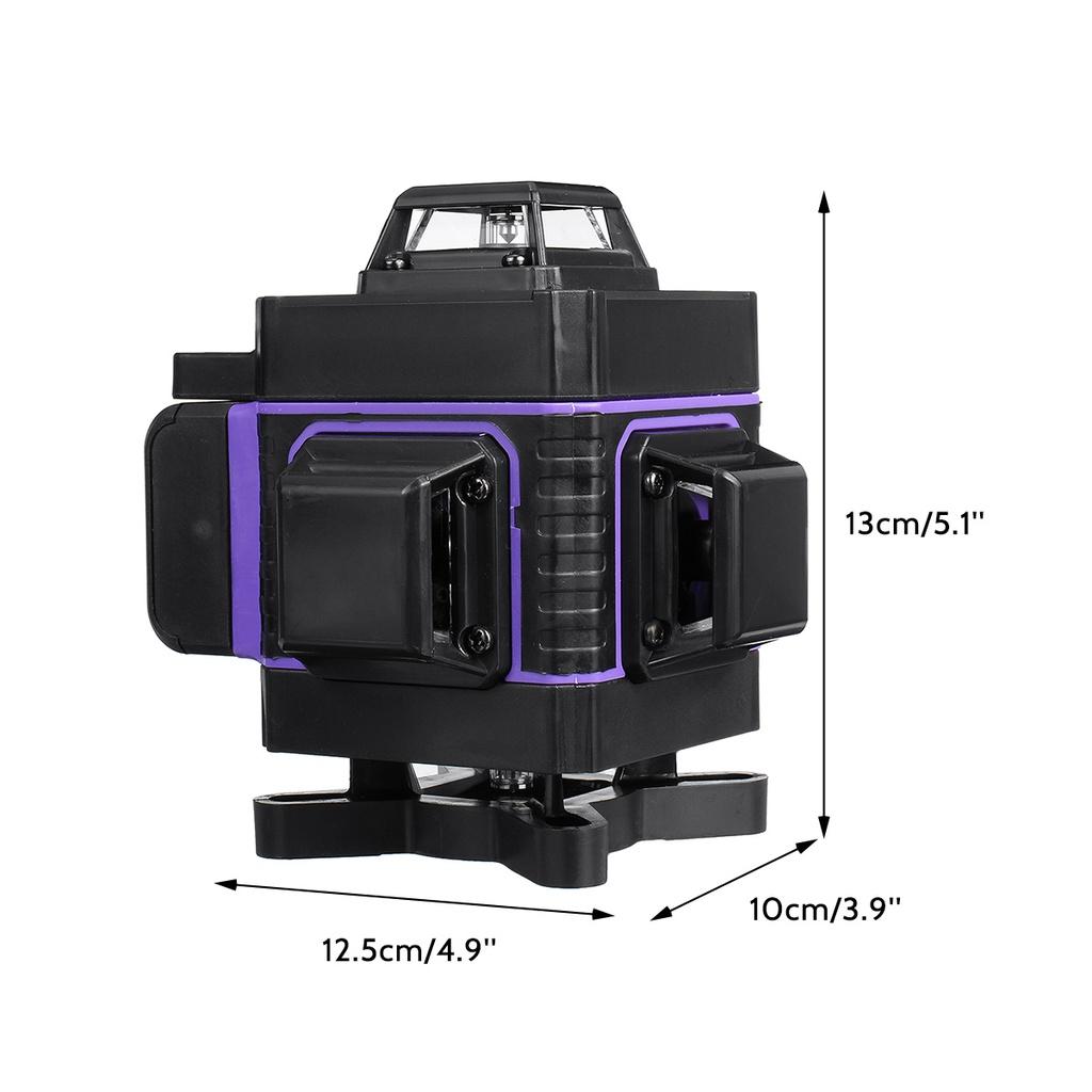 Лазерный уровень IP54, 4500 мАч, 2/3/4D, зеленая линия, автоматическое самовыравнивание, 360 градусов, горизонтальный вертикальный крест, супермощные лазерные уровни с 8/12/16 линиями