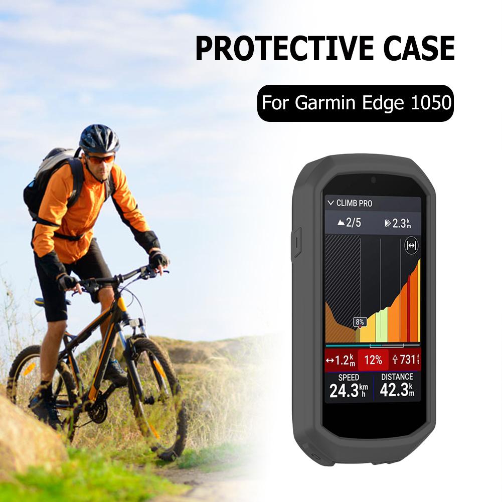 Для Garmin Edge 1050 Силиконовый чехол Защитный чехол Мягкий Противоударный Всесторонний Защитный чехол Защитная крышка для GPS-велокомпьютера