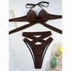 Push Up Women Swimsuit Sexy Bikini Bandage Bikini Set High Waist Brazilian Biquini Cross Swimming Suit Beachwear Bather