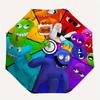 Characters, Cartoon themed, Eight ribbed, Self folding Umbrella Is Suitable for Everyday Outdoor Use and Is An Ideal Gift for Friends and Fa