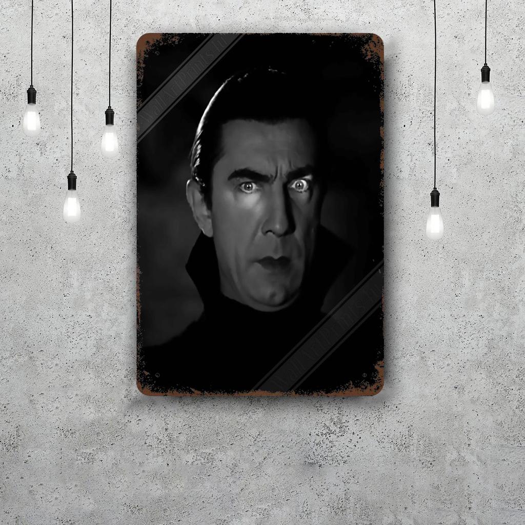 bela lugosi dracula actor Tin Sign Home Decor Wall Decor Art Wall Mural Room Decoration Decor Retro Metal Sign Plate Bar Posters