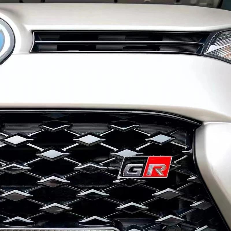 1 шт. Значок-эмблема передней решетки радиатора автомобиля GR GR Sport для GR Sport Yaris 86 Hilux Supra C- HR Rav4 Aqua Auris Camry Prado Corolla Avensis