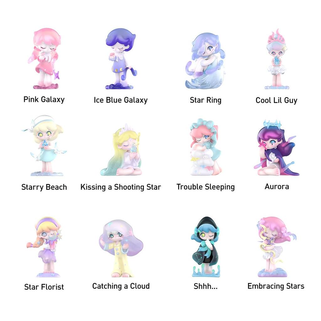 POP MART AZURA Мечта о звездах Серия Pop Mart Gacha Gacha Blind Box Фигурка Пластиковая модель Премиум игрушка Мягкий винил Оригинальный персонаж День рождения