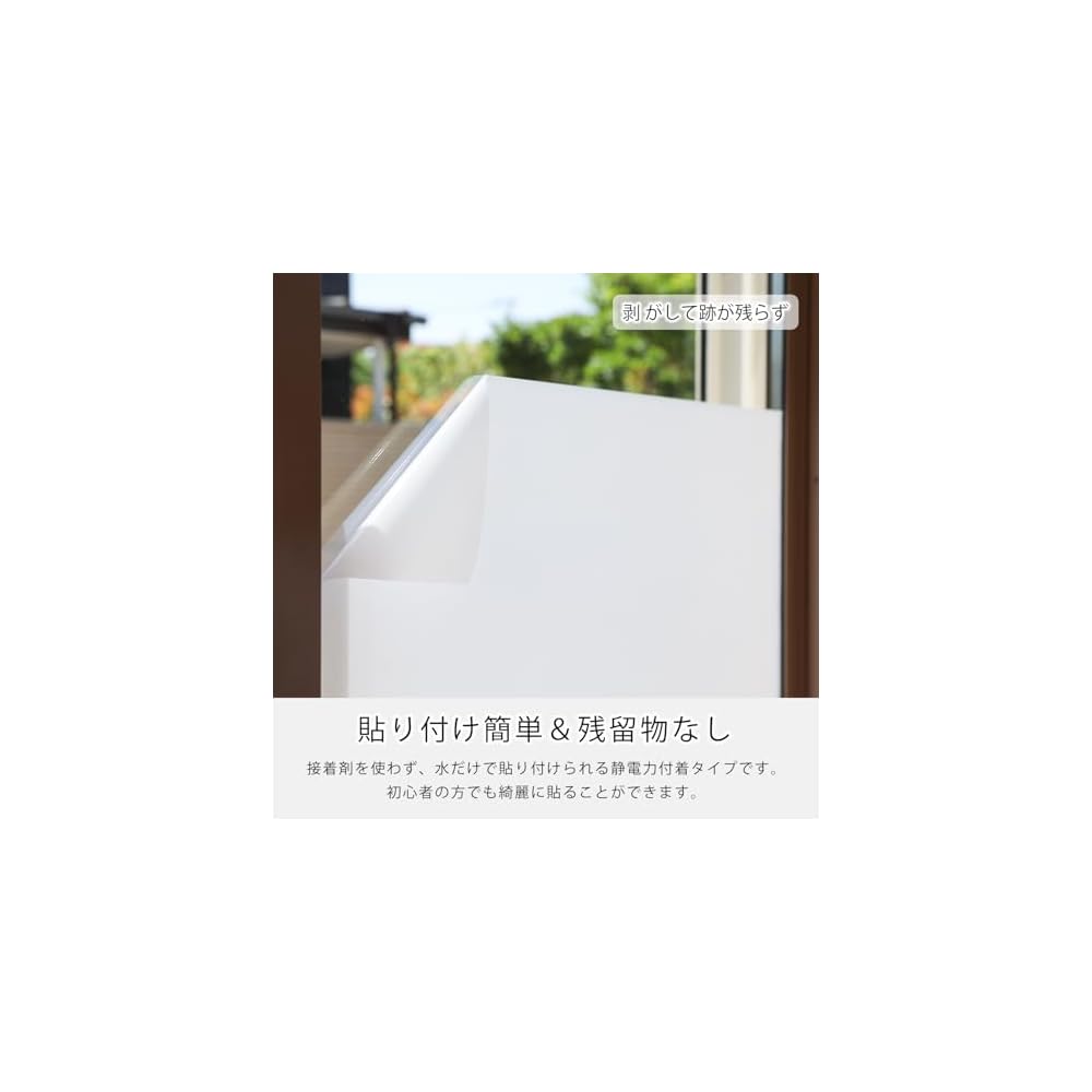 PROTEALL Window Film, Window Glass Film, Privacy Screen, Condensation Reduction, Window Decoration