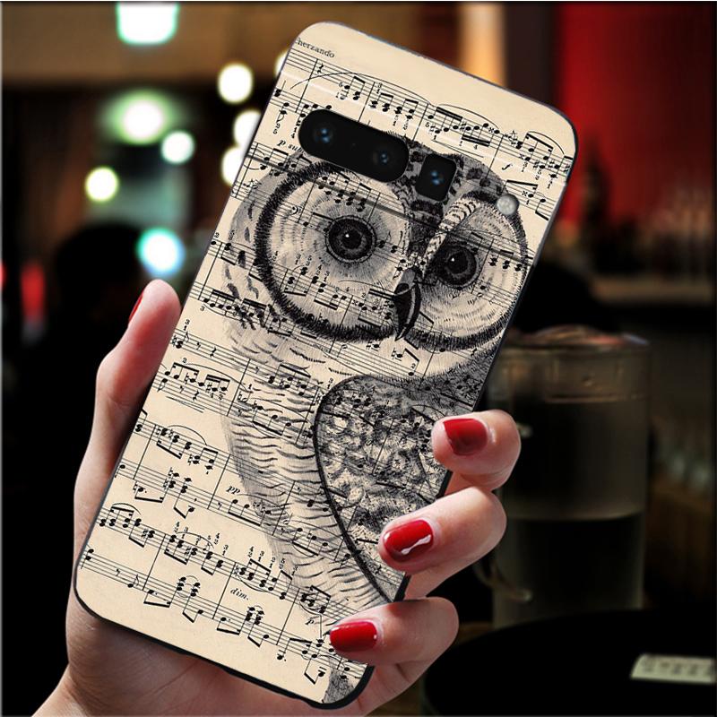 Чехол для телефона Google Pixel 7 Pro 7 6A 6 Pro 5A 4A 3A Pixel 4 XL Pixel 5 6 4 3 XL 3A XL 2 XL с милым животным и мультяшной совой, чехол Funda