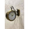 36x25 см старинная металлическая двухсторонняя модель станции настенные часы украшение стены домашнего зала