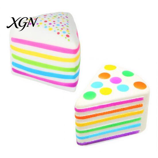 Quick Recovery Cake Toy Colorful Dot Squeeze Stress Relief Simulated Pinch Ball Focus Aid Anti-anxiety Fidget Hand Relaxation Exercise