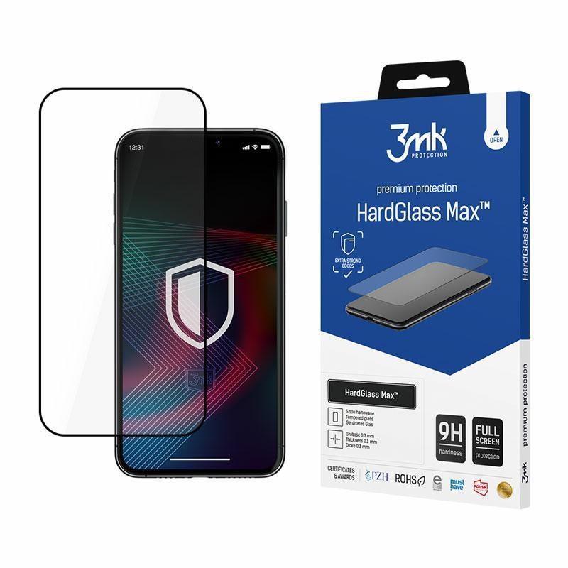 Szkło hartowane do iPhone 14 Pro Max 3MK HardGlass FullScreen Czarne