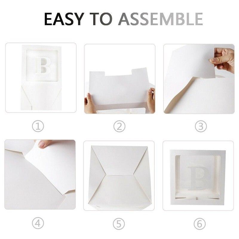 Коробки с воздушными шарами для первого дня рождения, украшения для вечеринки, блоки из воздушных шаров на первый день рождения, декор с одной буквой, декор для детского душа для мальчиков и девочек