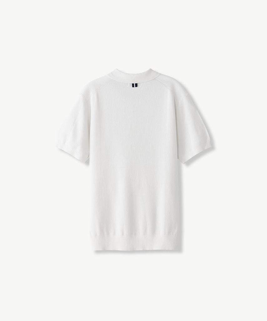 STCO Diems Ice Touch Collar Knit_Ivory (Classic Fit)_Dktvb01Csi