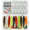50pcs/set Fishing Lure Bait Set Fishing Tool Set With Storage Box Fish Accessories