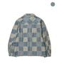 PENFIELD [Pf] Выцветшая индиго-рубашка в клетку мадрас на молнии_Fs3Wj11U