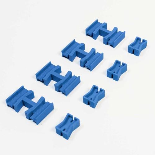 Double-sided Joint Rails for Plarail, Set of 4 Male-male Convex-convex Joints and 4 Female-female Concave-concave Joints, Layout, Special Rail Connect
