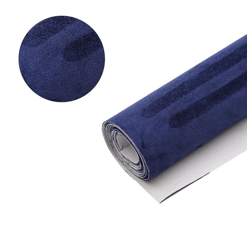 20см/30см/40см*140см Самоклеящаяся замшевая ткань Липкая кожа Бархатные ткани Terciopelo Adhesivo для DIY Декора салона автомобиля