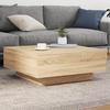 VidaXL Coffee Table Sonoma Oak 80x80x31 Cm Engineered Wood 836583