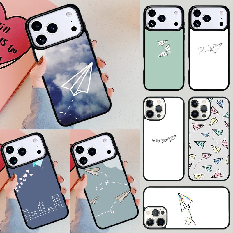 Бумажный Самолет Самолет Триповый Чехол для Телефона Для iPhone 17 Air 14 15 13 12 Max Чехол Для Apple 16e 11 Pro Max Plus Coque