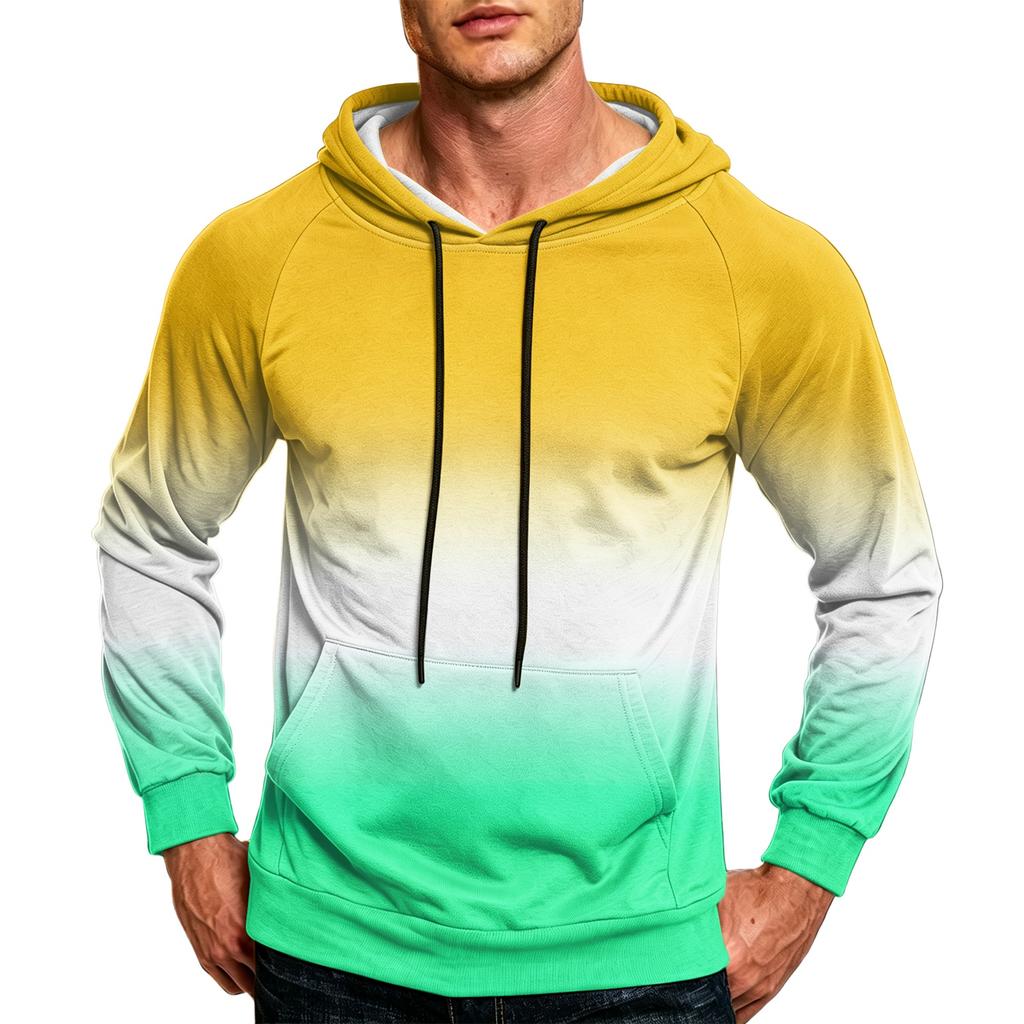 Men's Loose Fit Casual Hoodie with Pocket and Drawstring