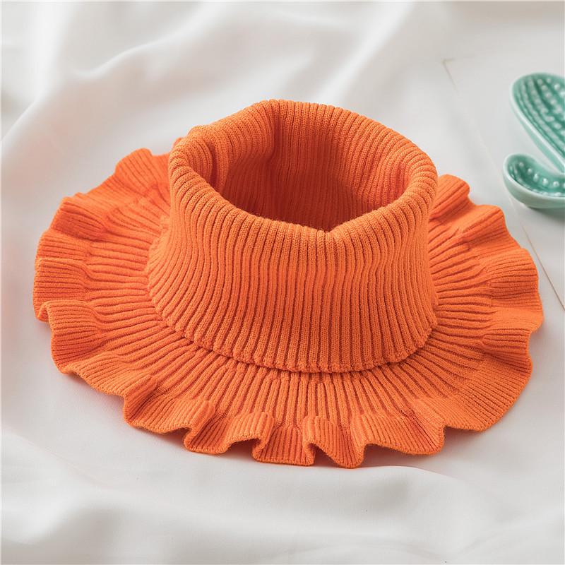 Women's Knitted Scarf Pullover: Thick, Warm, Decorative Neck Cover for Autumn and Winter.