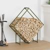 Firewood Rack Olive Green 100 x 25 x 100 cm Cold Rolled Steel