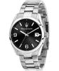 Attrazione Stainless Steel Black Dial Quartz R8853151007 Men's Watch