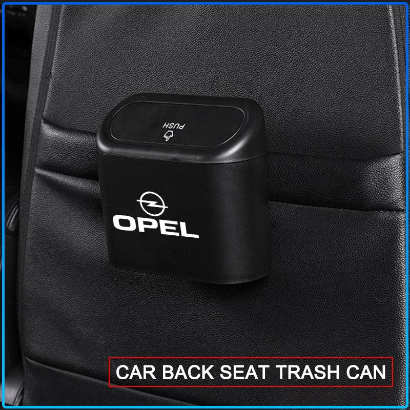 1Pcs Car Trash Can Storage Box Vehicle Garbage Dust Case Emblem For Opel Astra H G J Insignia Mokka Zafira Corsa Vectra B C D