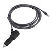 10ft DC Power Cable Cigar Lighter DC12V To 24V Water Resistant 18AWG DC Power Supply for Trucks Buses Ships Gray