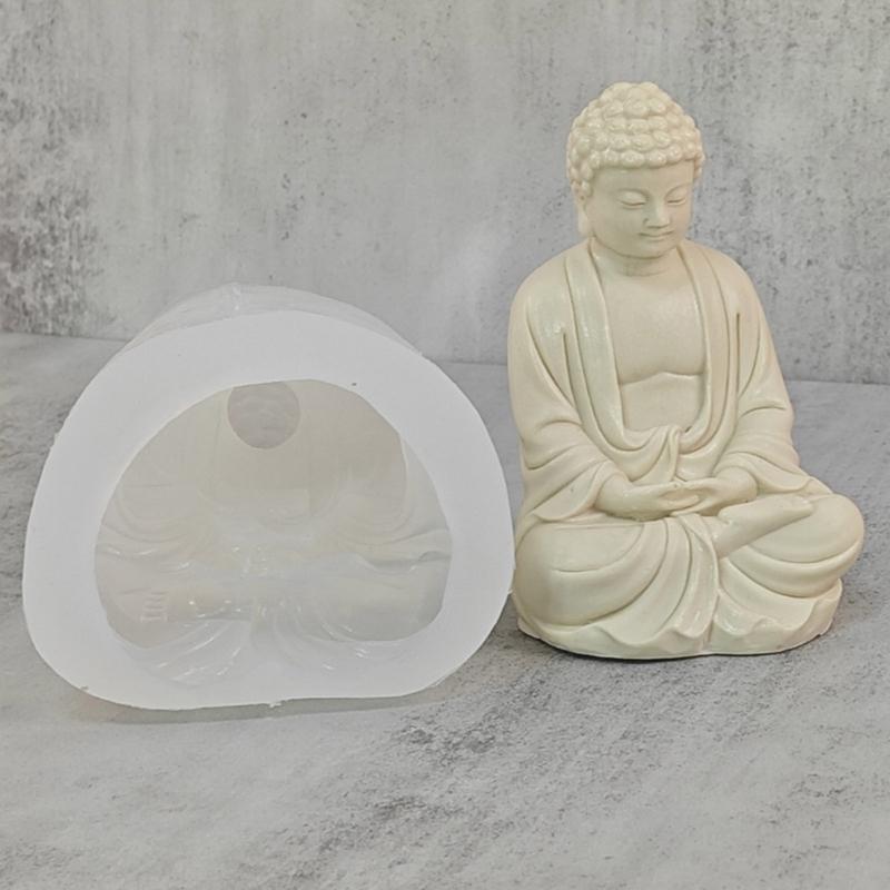 Candle Moulds Clay Moulds Crafts Moulds Hand-making Supplies Buddhism Shape Non-stick Silicone Material for Figure Craft