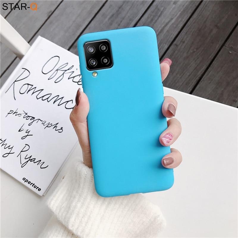 Силиконовый чехол для телефона Samsung Galaxy A12 A11 A42 A52 A51 A71 A72 A81 A91 A41 A31 A32 5G M02S A02S M31 M51 M21, матовая мягкая задняя крышка из ТПУ, Fundas Coque