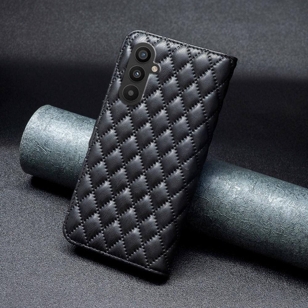 Flip case for Samsung Galaxy A25 5G, BINFEN Wallet, black + 9H glass