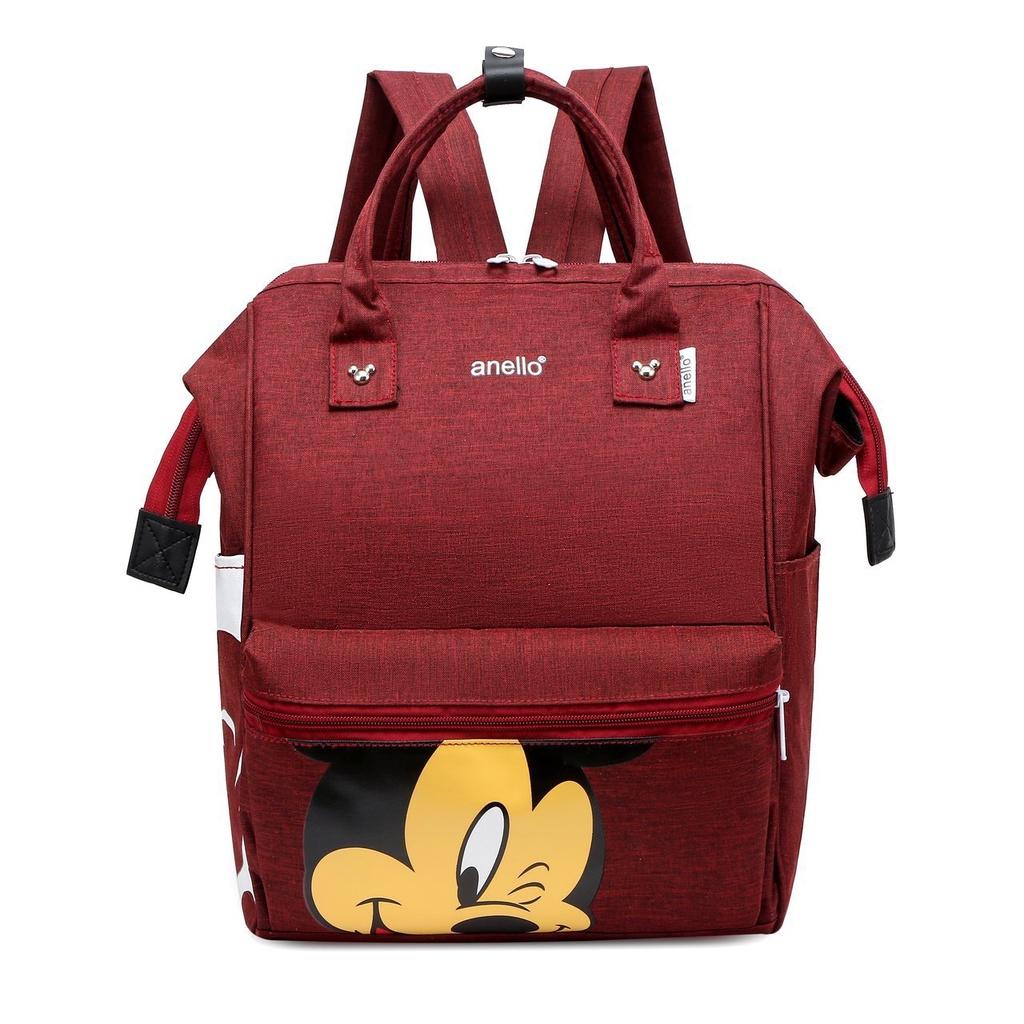 Disney Mickey Mouse Cartoon Shoulder Bag Large Capacity Mother And Baby Backpack With Vibrant Colors
