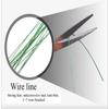 FTK Рыболовный стальной крючок и поводок из 20 предметов с поворотным зажимом 12 см/4,724 дюйма 16 см/6,30 дюйма 20 см/7,874 дюйма