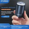 HYUNDAI Mini Electric Razor: Compact Steel Shaver for Men - Super Clean Wash