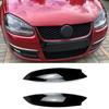 For Volkswagen GOLF 5 MK5 GTI R 2003-2009 Car Accessories Carbon Fibe Headlights Eyebrow Eyelids Chrome Trim Cover Lamp Hoods