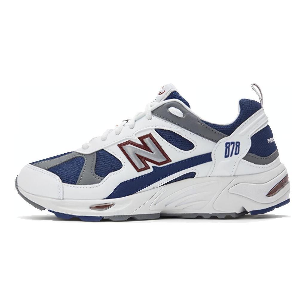 New Balance Унисекс 878 Минималистичные Удобные Низкие Спортивные Повседневные Кроссовки Бело-Синие CM878RSD