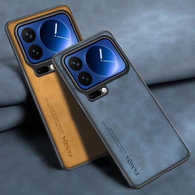 Для Xiaomi Mi 17 Pro Max Чехол Роскошный Чехол для Телефона из ПУ Кожи Для Xiaomi 17 Pro Mi17 5G Задняя Крышка Силиконовая Ударопрочная Защита