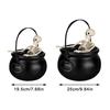 Halloween Decorations Indoor - Cauldron Halloween Decor With Magic Floating Potion Bottles And Diffuser - Party Decoration