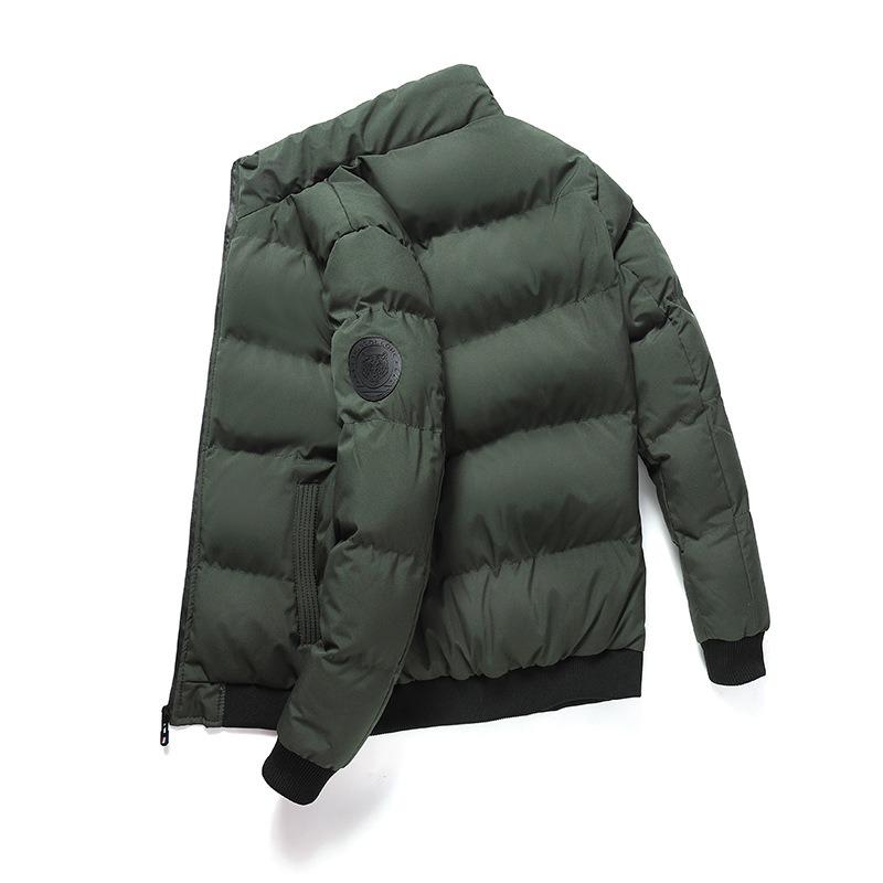 Новая утолщенная стеганая куртка мужская повседневная зимняя трендовая короткая стеганая куртка стеганая куртка большого размера модная трендовая мужская