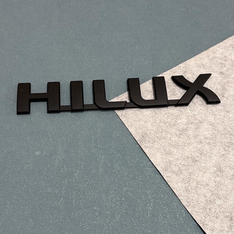 FVEX7 3D ABS Car Emblem Sticker for Toyota Hilux (2005-2015) & Vigo MK6 MK7 3.0 D4D - Trunk Letter Decal Badge Accessories
