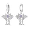 S925 Silver Exquisite Butterfly Hoop Earrings With Sparkling Zircon Dragonfly Design Elegant And Versatile Accessory