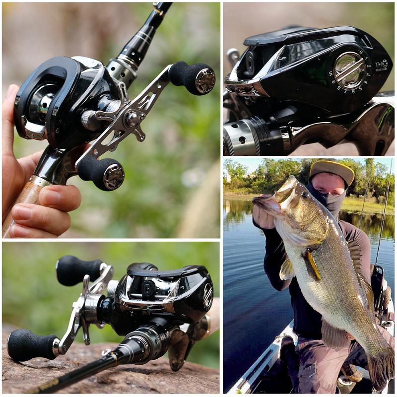 Рыболовная катушка для заброса наживки 18BB 6,3:1 Алюминиевая катушка с ЧПУ Легкая ультрагладкая рыболовная катушка