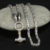 High quality new Viking Odin Crow Hammer Pendant Necklace Emperor Chain Necklace