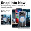IMAK Чехол для iPhone 17 Pro Совместим с MagSafe Ударопрочный PC TPU Прозрачная Защитная Крышка для Телефона
