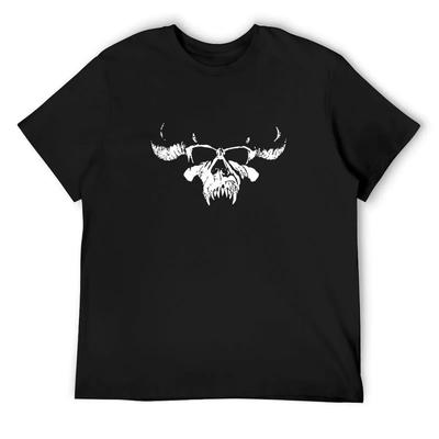 Футболка danzig skull хлопок графические футболки смешная футболка хлопок мешковатые футболки для мальчиков с животным принтом мужские футболки графическая футболка