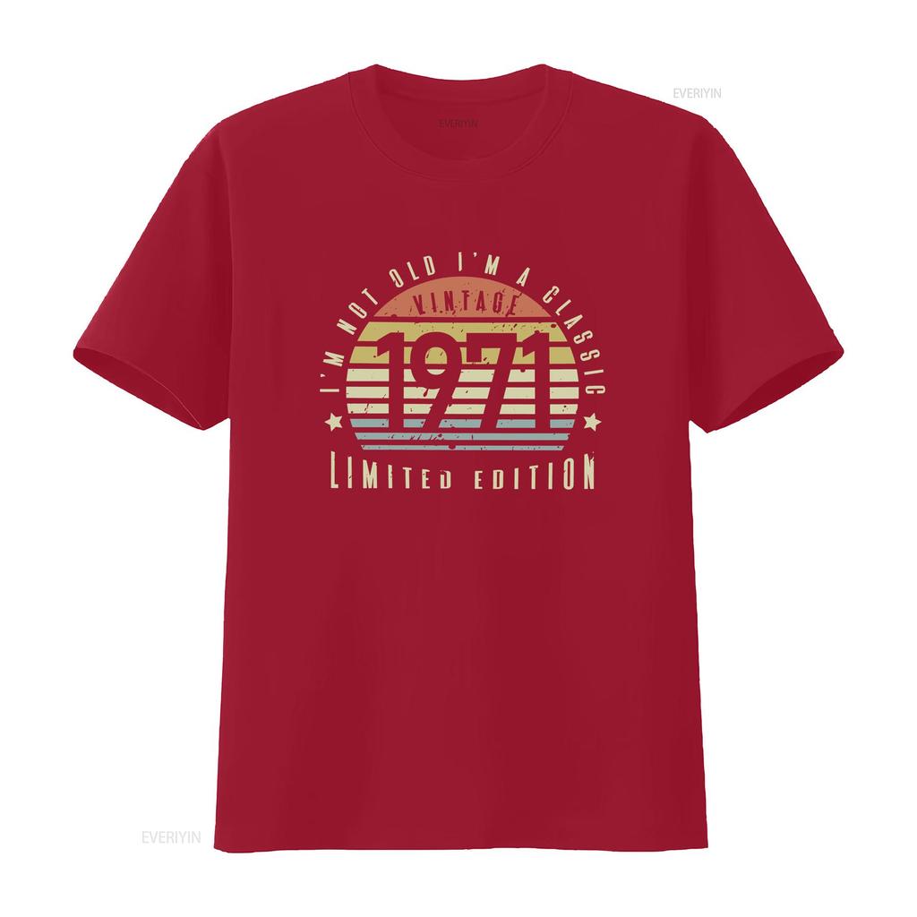 Im Not Old Im A Classic T Shirt 53rd Birthday For Men 1971 Women vintage Washed Casual Breathable streetwear
