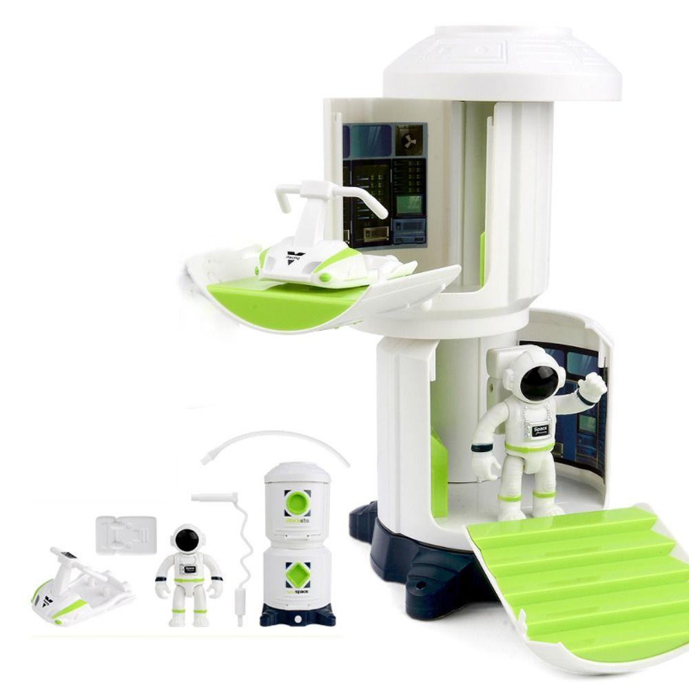 Space Station Acousto Optic Space Toys Rocket Spacecraft Model Space Shuttle Toys Toy for Kid