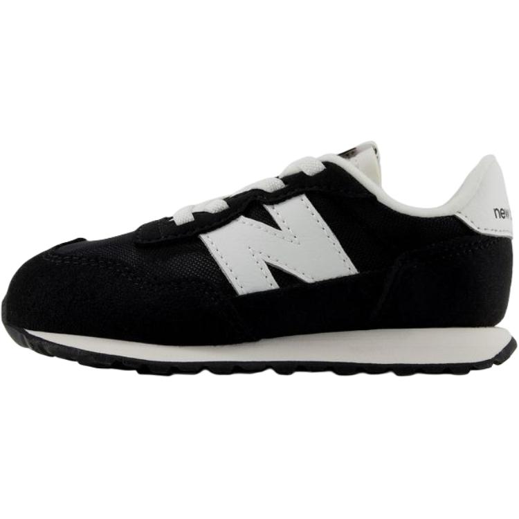 New Balance NB 237 Удобные и легкие Устойчивые к истиранию Низкие детские кроссовки Черные для младенцев и малышей IH237DEM