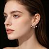Elegant Sparkling Studs Light Luxury Zircon Earrings Women Star Crystal Earrings  Gifts